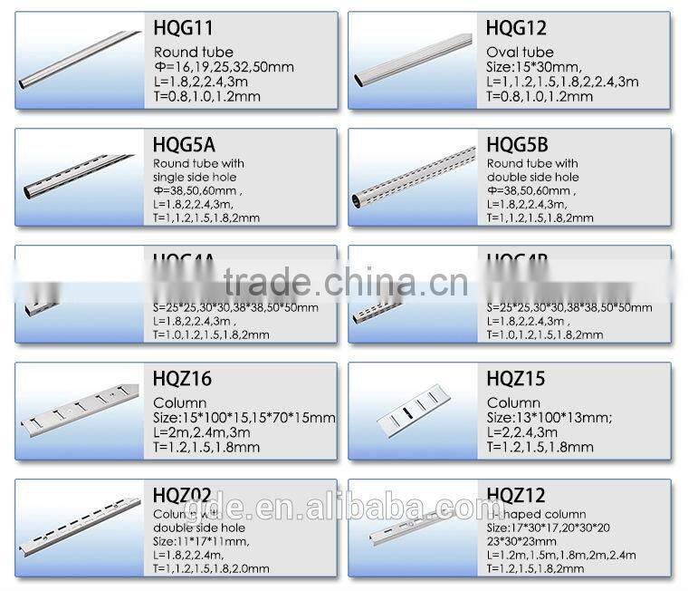 single hole metal chrome round tube