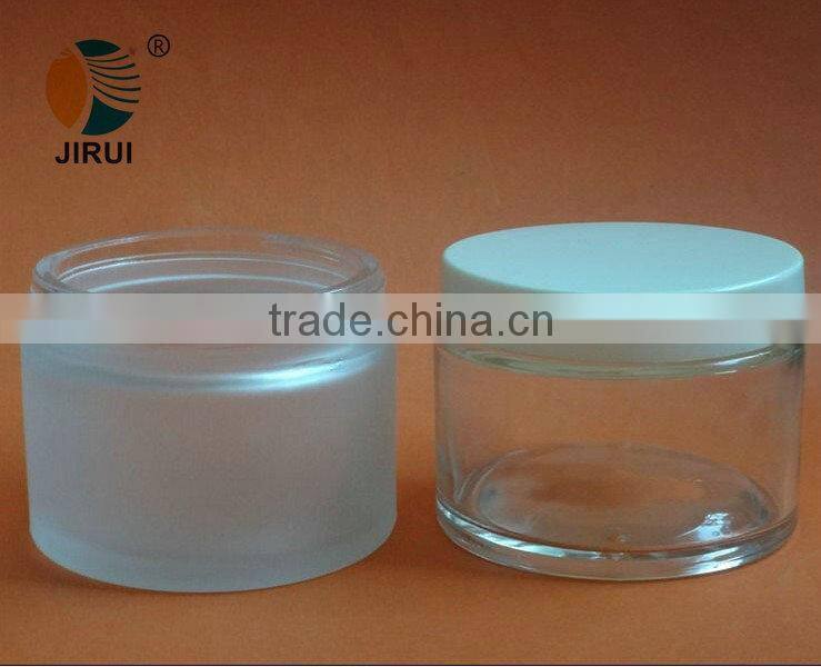 Clear Cream Glass Bottles