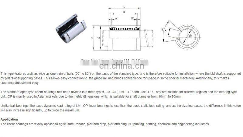 Cheap LM8UU LM8UUAJ LM8UUOP Linear Motion Bearing 8mm Ball Bushing Linear Slide for 3D Printer CNC Machine ball bearing Slide