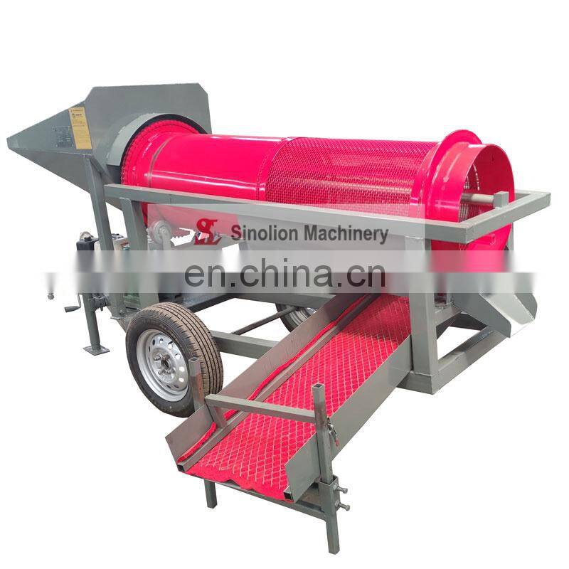 Mobile gold waschanlag trommel screen for gold sand sieving