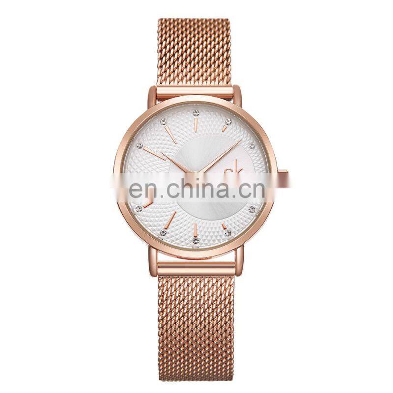 SHENGKE SK Quartz Watches K0093L Women Steel Mesh Watch Luxury Ladies Watch Japan Quartz