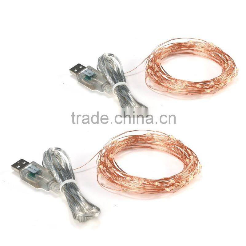 USB LED String Lights Starry Lights Copper Wire for Home Bedroom Party Wedding Decoration Trees