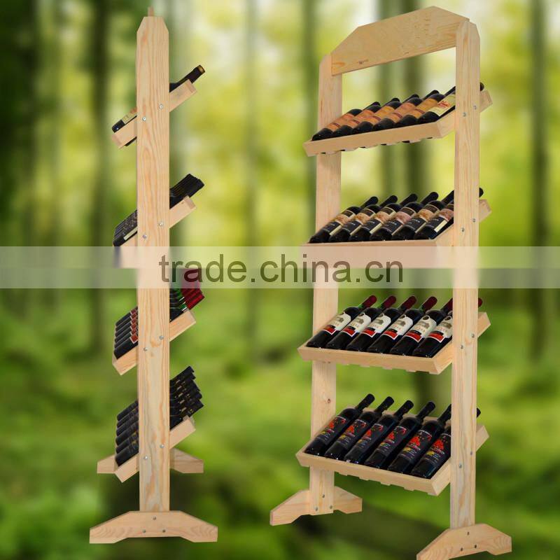 Solid wood display wooden wine rack/shelf,cabinet wine glass rack