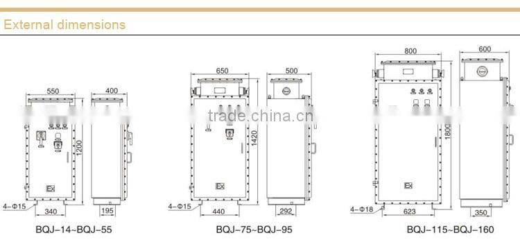 Explosion proof Autotransformer Electromagnetic Start Box