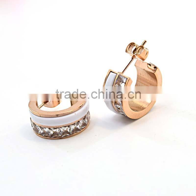 Wedding Accessories Costume Jewelry Earrings Rose Gold
