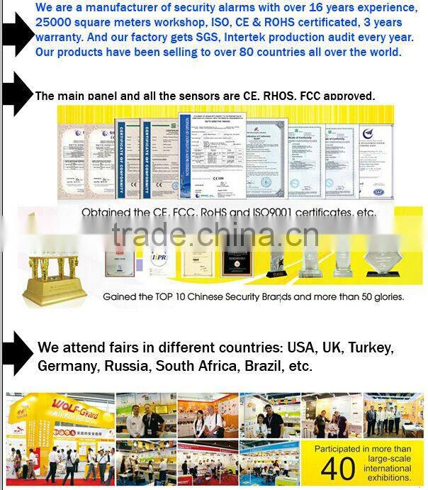 Wired/Wireless Natural Gas leak detector alarm accessories