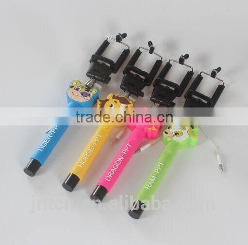 Shenzhen Manufacturer for Wholesale cartoon wired selfie stick monopod QC24
