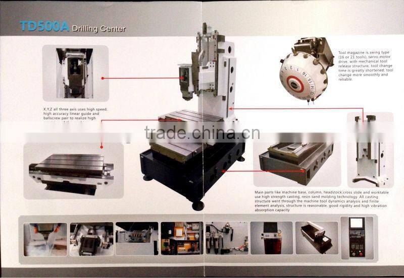 High-speed Hot-sale TD500 Drilling And Tapping Center with CE
