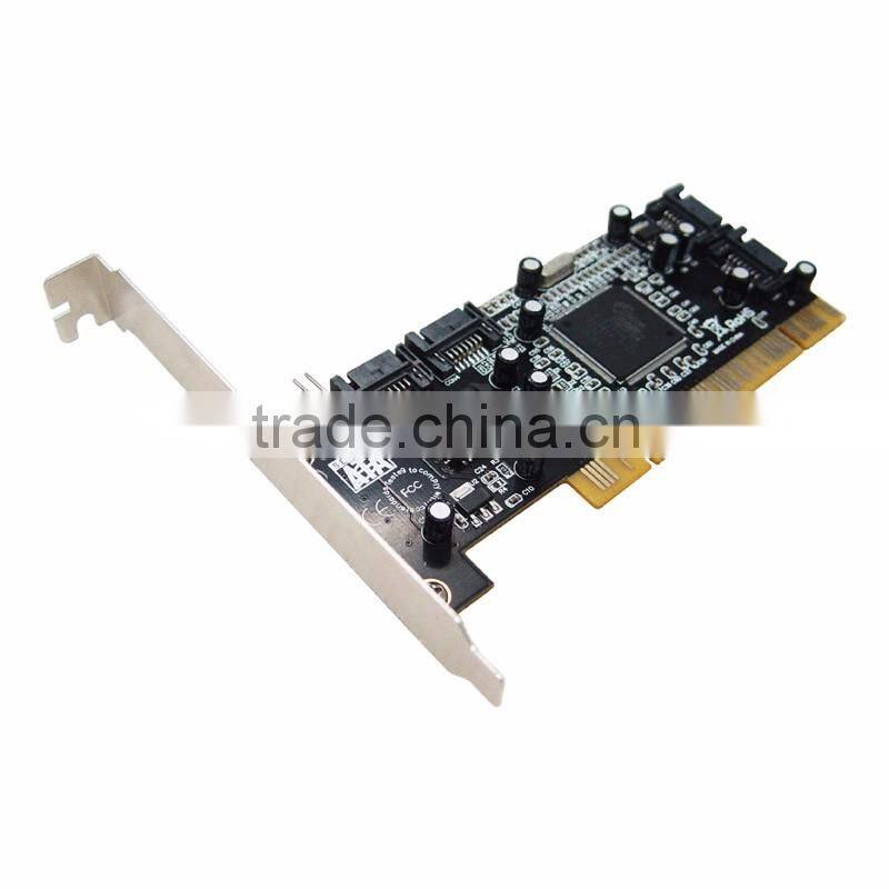 New Stock Chip SIL3114 PCI to 4 SATA Interfaces Expansion Card Support Low Profile Bracket
