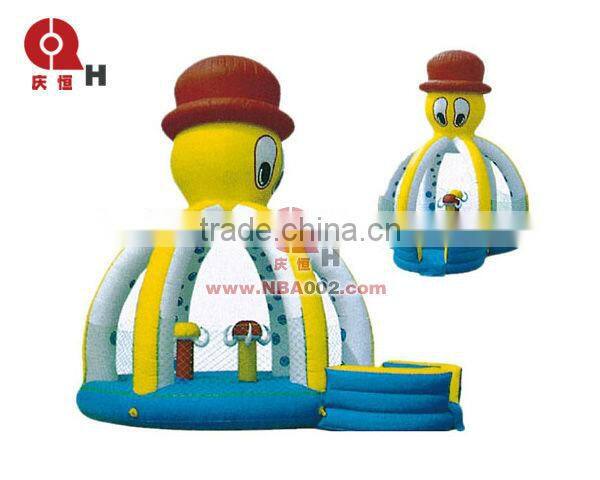 QHIBH03 Octopus Inflatable Bouncer House With Slide