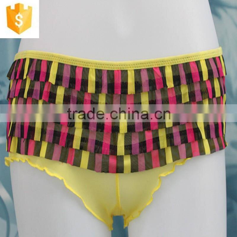 The sexy colourful lines g-string for teen