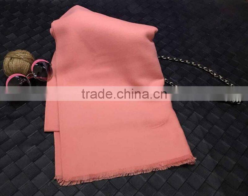 New Winter Fashion Fringe Plain Women Cashmere Shawl