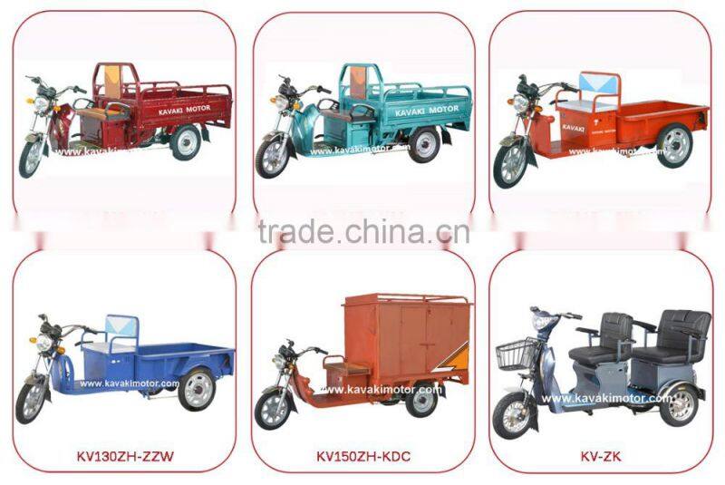 Guangzhou Kavaki Cargo Tricycle 48V 60V Lead-acid Battery Three Wheeler Cargo Rickshaw