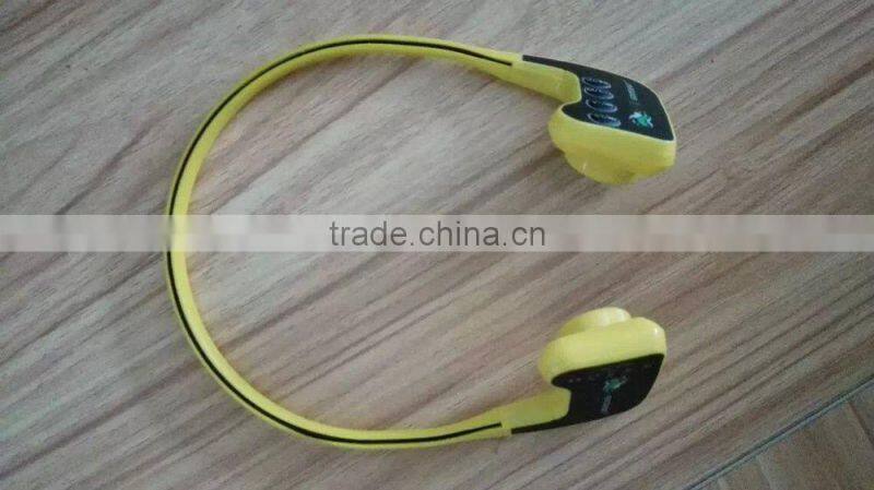 Super Advanced Bone Conduction Bluetooth Headset Mp3 Player with 8GB Memory and 10M Waterproof