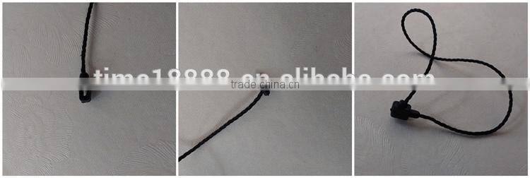 plastic hang tag cord Lock Seal Tags for garment and bag