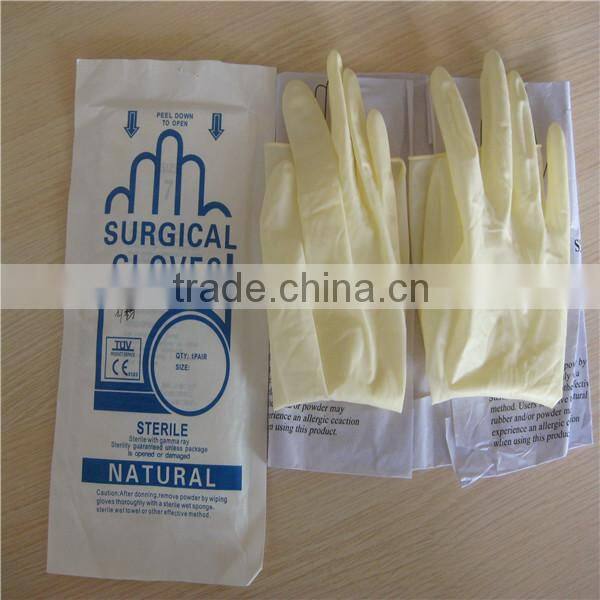 Disposable Sterile Latex Surgical Gloves For Surgery,Hospital,Medical With Powdered And Powdered Free