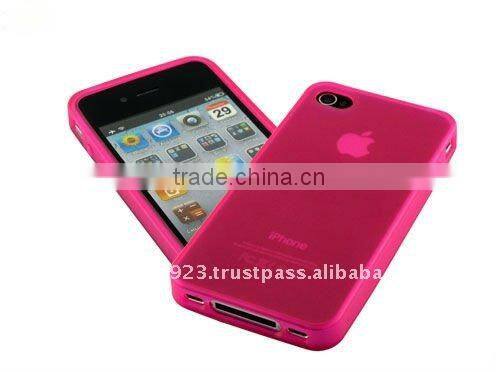 factory price!pink TPU Case For Apple Iphone 4( accept paypal)