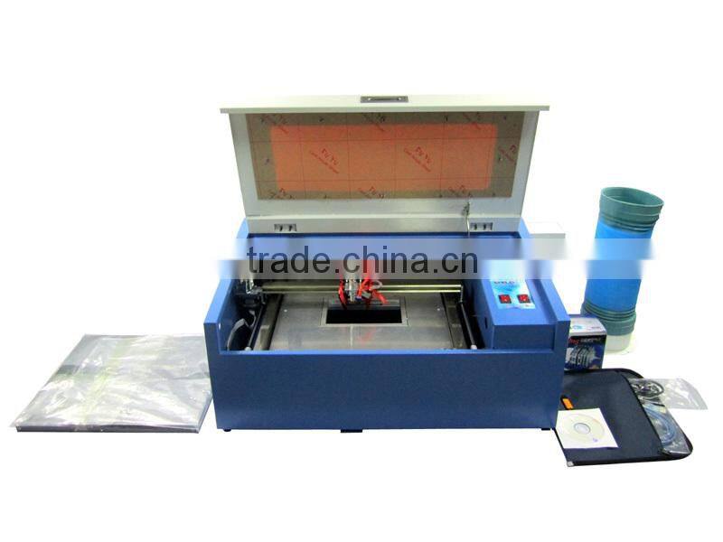 Best rotary axis LY 3040 CO2 laser cutting machine price with 50W tube ,1 year Warranty laser engraving machine for sale