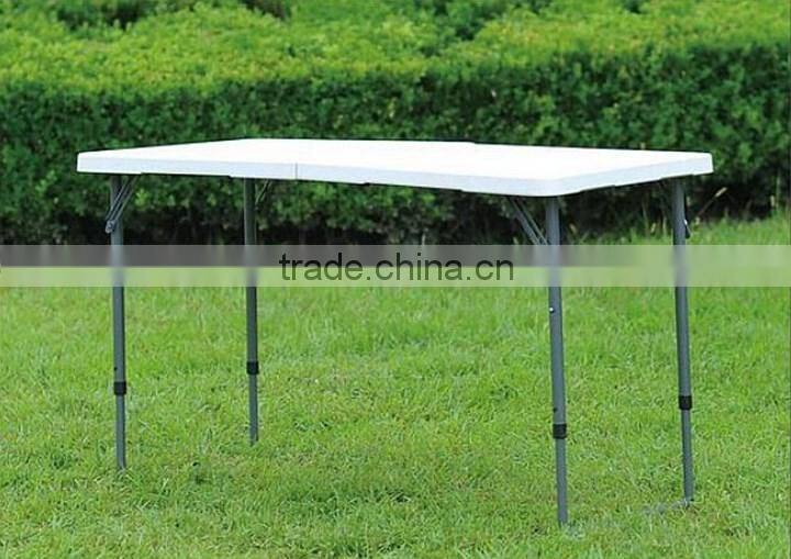 4 ft Rectangle Plastic Outdoor Folding Pool Tables,Swimming Pool Plastic Table,HY-Z123