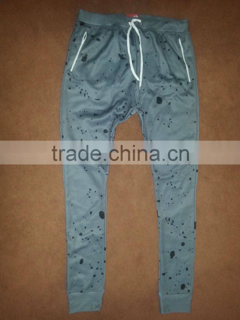 2016 Custom Slim Fit Jogger For Both category,OEM Wholesale Cotton Polyester Full Length Slim Fit fleece Jogger