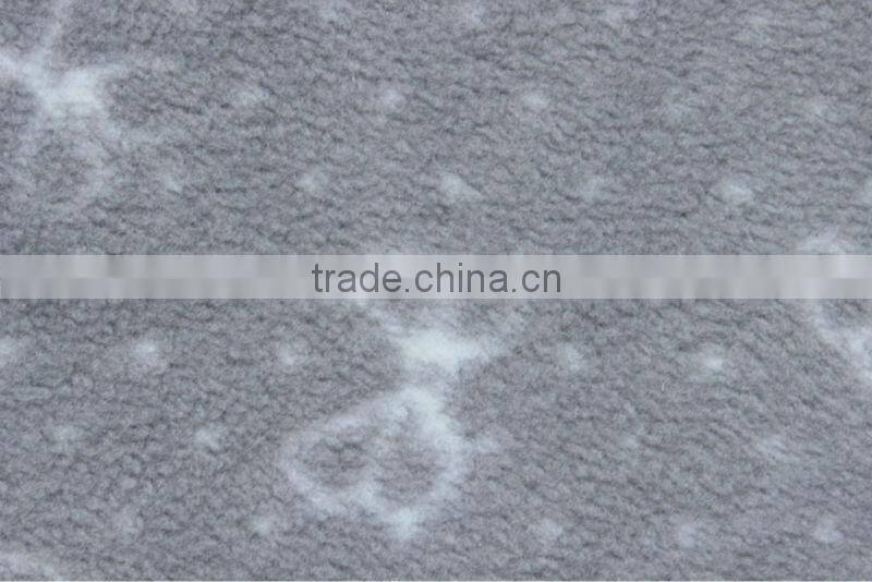 100%poly printed polar fleece