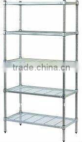 Industrial and Cleanroom Wire Shelving Chrome Post