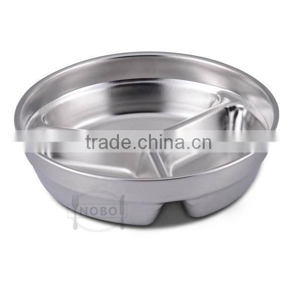 child colorful 3 compartment lunch box with lid