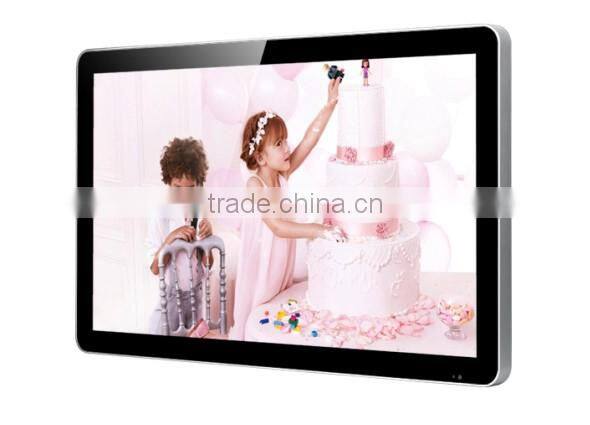 32 inch metal housing ipad shape video player, hotel lobby lcd advertising display