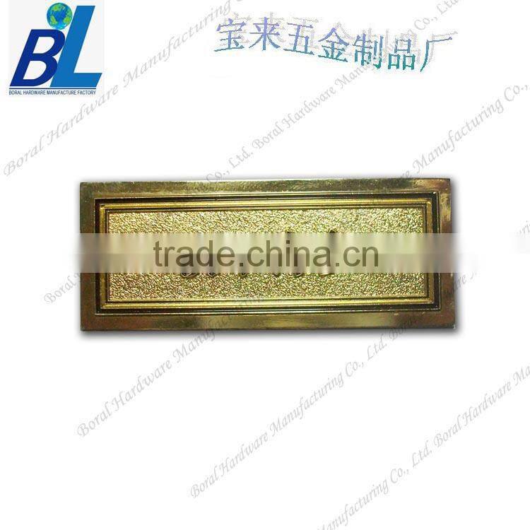 Custom gold fashion decorative metal nameplates