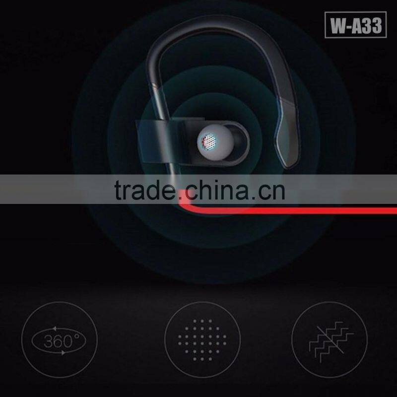 Ear hook bluetooth headphone, unique neck strap design wireless waterproof bluetooth headphone