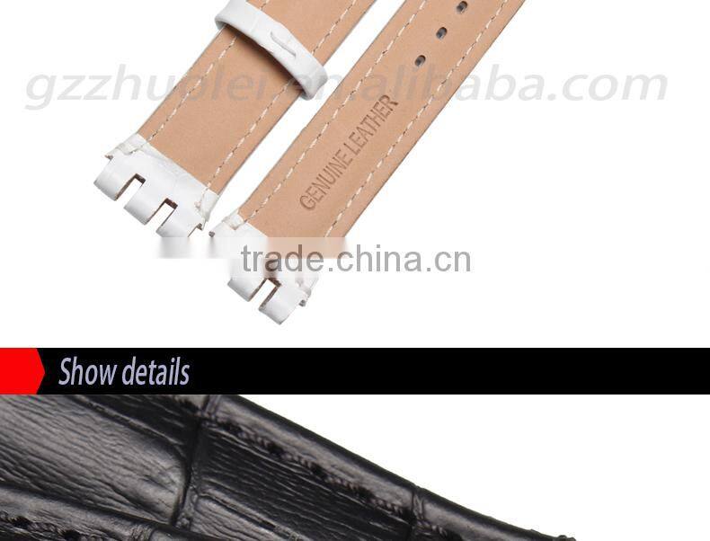 17|19mm high quality Calfskin leather Men and women's leather Watch strap wholesale 3PCS