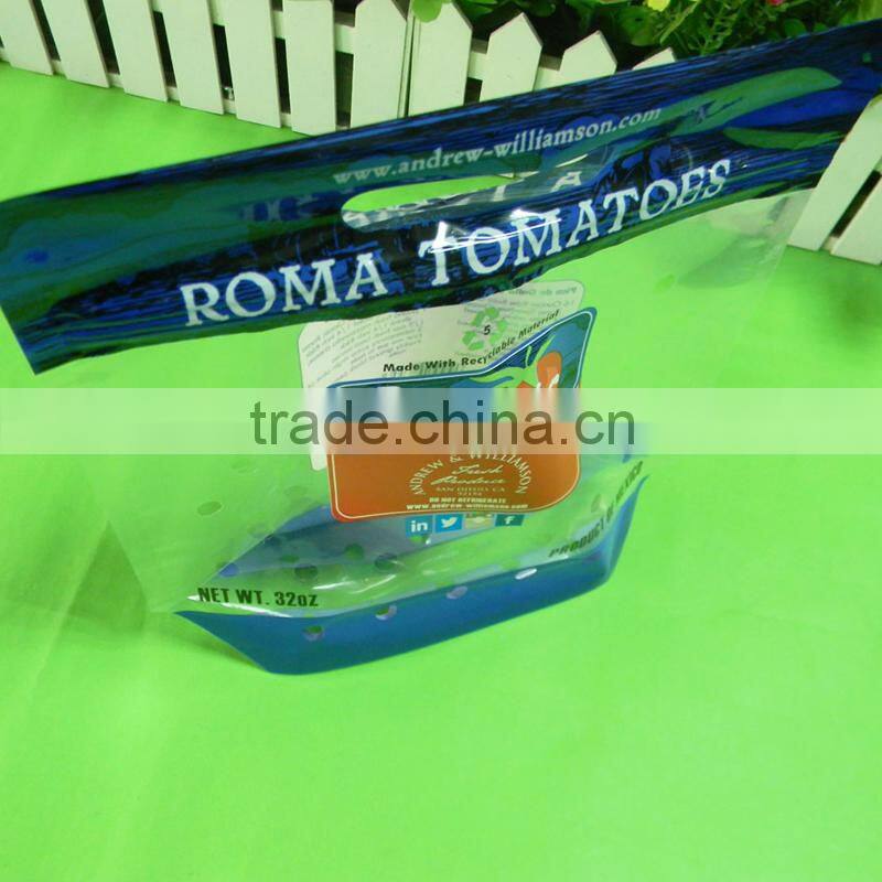 popular oblique triangle bottom stand up pouch 23x25