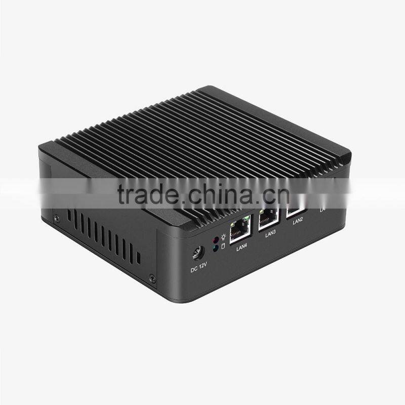 Firewall 4 lan intel J1900 Nano computer mini-itx motherboard for 4 lan fanless mini pc for server