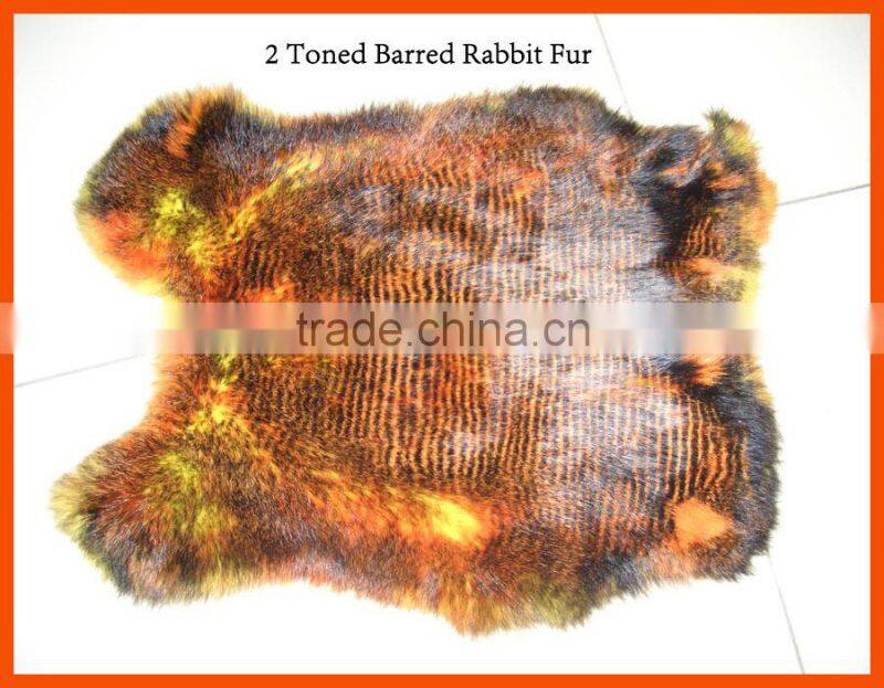 different colors rabbit fur pelts for fishing lure
