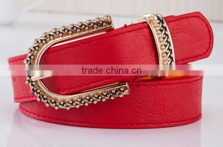 Fashion women PU leather belt for garment decorate