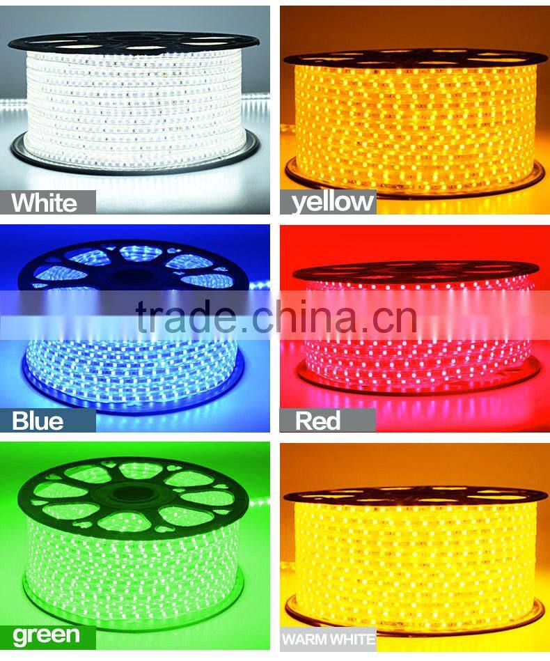 VT 220V AC LED Strip Light 100M golden yellow SMD 5630 60LED/M Waterproof IP68LED Stripe 100M/Roll High Quality customization