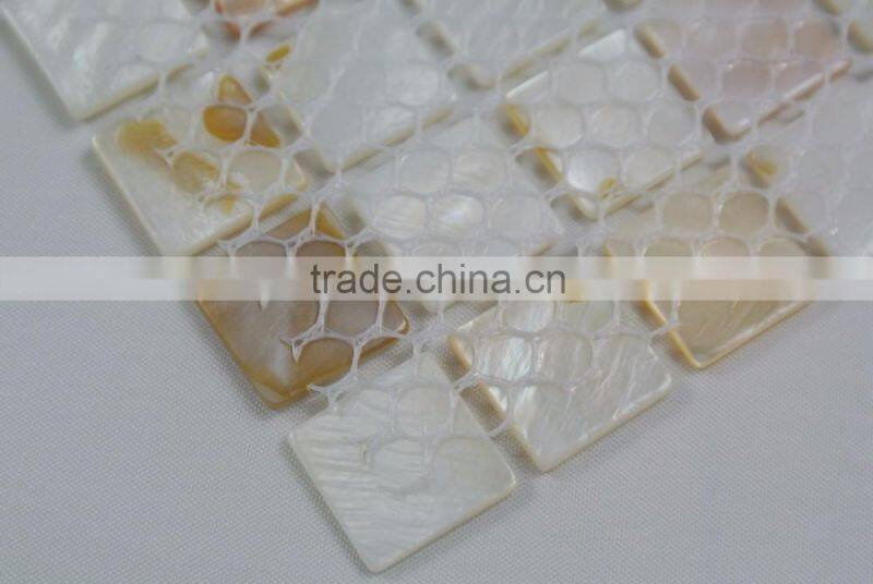 Natural white freshwater shell mosaic tile ,bathroom tile