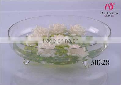 Big Glass fish flower vase tank bowl