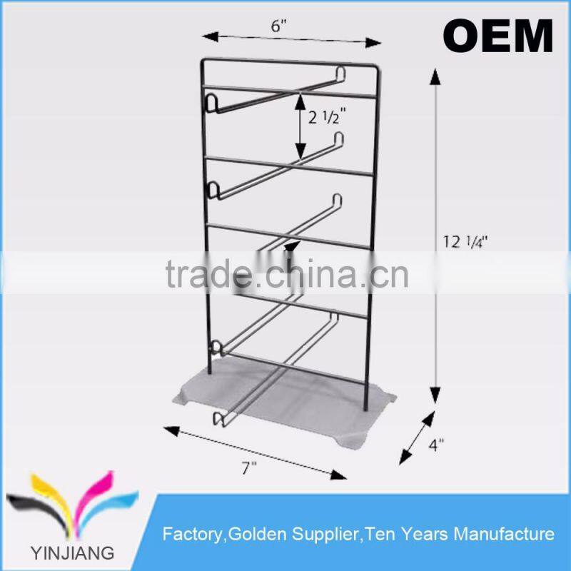 Two Sided Counter Top Metal Eyewear Display Rack for Sunglasses