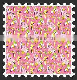 100% polyester butterfly print taffeta fabric