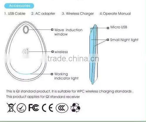 7000mah Mobile Phone Qi Wireless Charger for Samsung Galaxy S2 S4