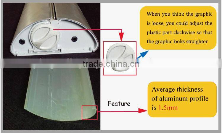 racks for fabric roll up advertising displays