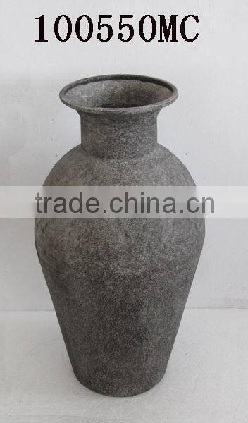 100550MC Wholesale vintage cast iron big sizes flowers vase
