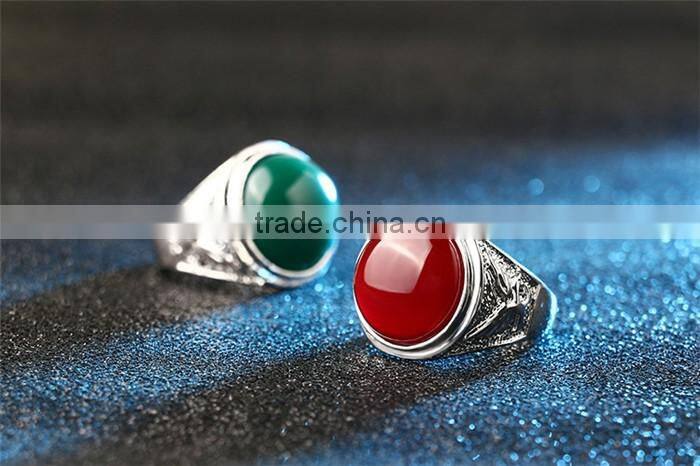 1 dollar shop women jewelry zinc alloy red blue green stone finger ring