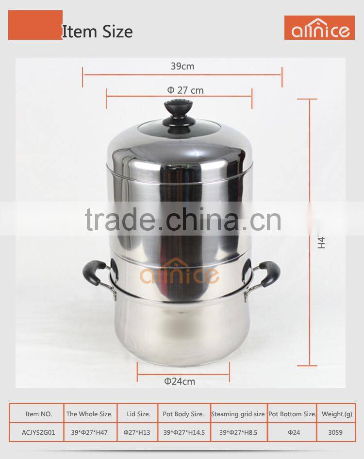 18/0 High quality stainless steel energy-saving cooking pot