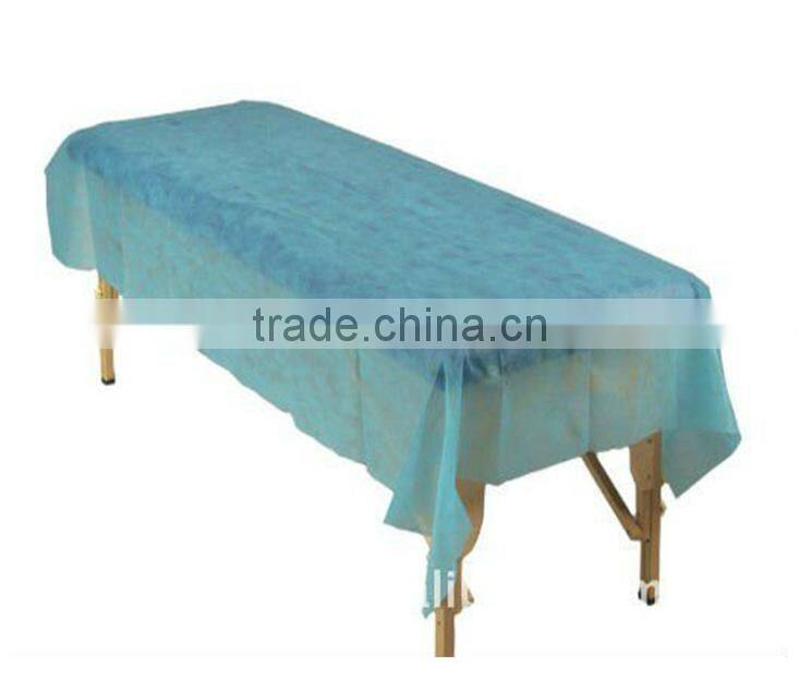 disposable nonwoven bed cover sheet for medical and surgical use mainly in hospitals