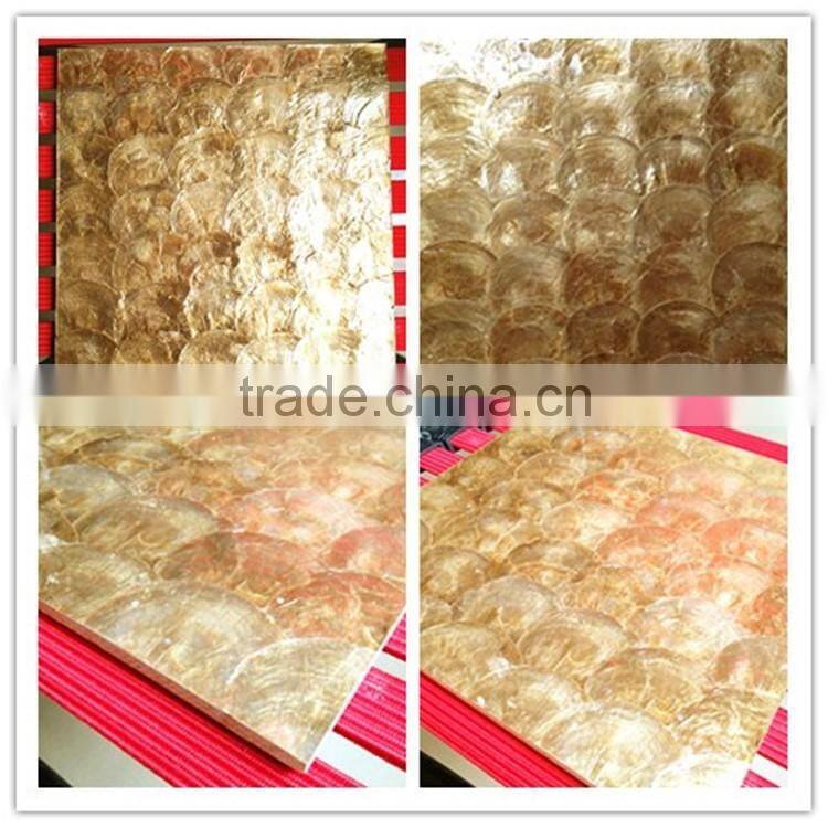 yellow fan mother of pearl furniture freshwater shell mosaic tile