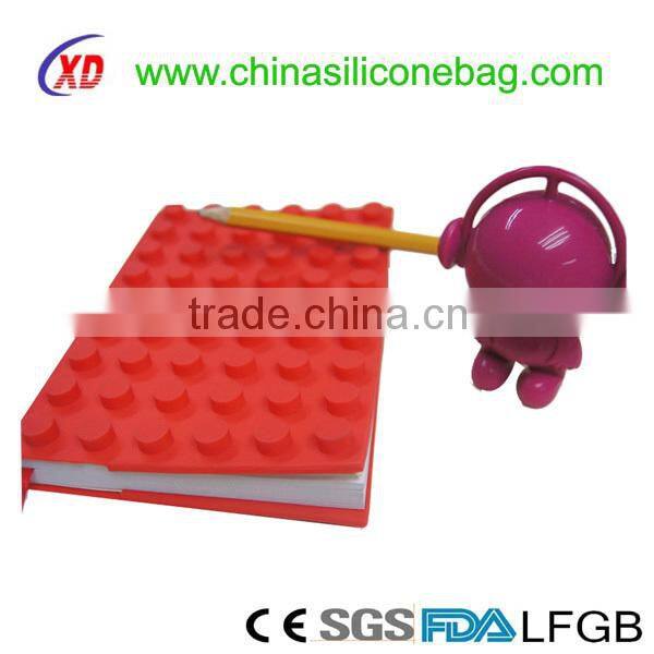 Special design cute silicone notebook cover/ silicone book cover