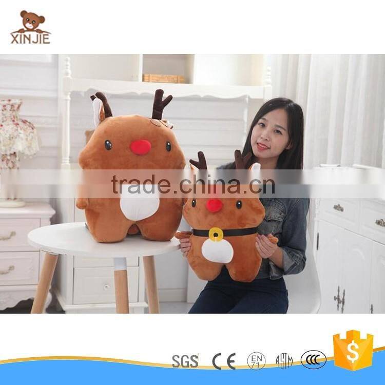 hot selling soft santa claus shape pillow plush christmas pillow