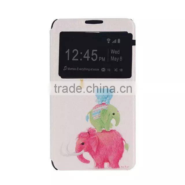 PU Plastic Printed Back Cell Phone Case For SONY E4